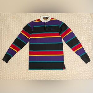GUC- Polo by Ralph Lauren Multicolor Striped Shirt- Kids Size L